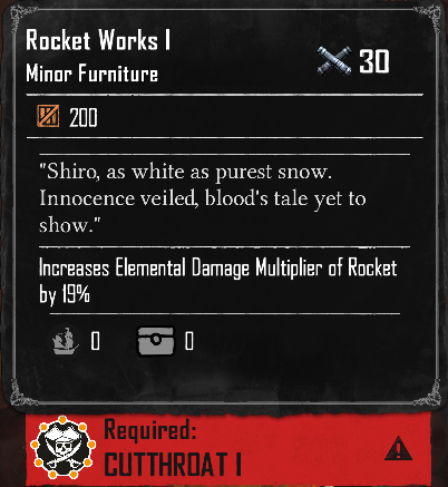 Rocket Works I (Required:Cutthroat 1)